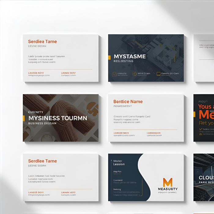 Cartes de visite groupées